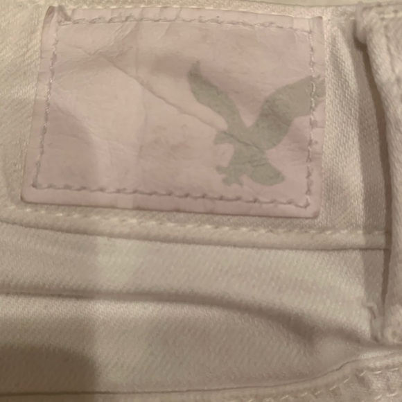 White Women's Denim Shorts - Picture 5 of 5
